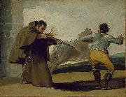Francisco de Goya Friar Pedro Shoots El Maragato as His Horse Runs Off oil painting